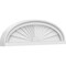 Ekena Millwork Elliptical Sunburst Architectural Grade PVC Pediment, 26"W x 7-1/2"H x 2"P PEDPS026X075ELL01 - alternate 1